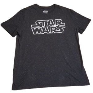 Lucasfilm Ltd. Star Wars Tee T-Shirt | Men's 2XL | Black | Star Pattern